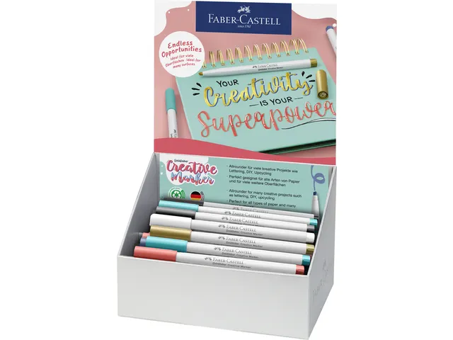 Marker creatief Faber-Castell Goldfaber beitelpunt C display a 50 stuk