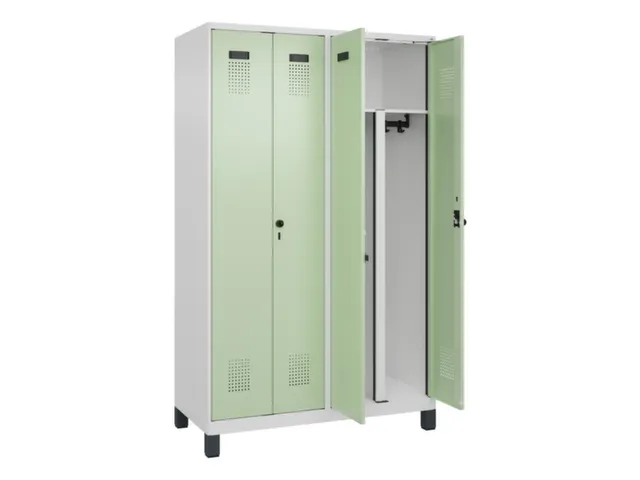 PBM-locker,HxBxD 1950x1200x500mm,4vak,vak B 300mm,draaigrendel