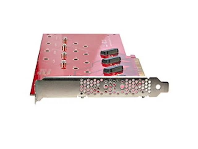 Quad M.2 PCI Express SSD Adapter Kaart voor NVMe/Ahci Ssd