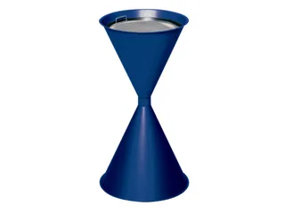 Zandasbak Staalplaat 730x400mm Ronde Trechter Verzinkt Ral5010 - 1