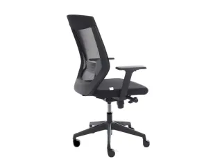 Bureaustoel,Synchroonmech.,M. Armleuningen,Zitting Schuimstof Zwart - 4