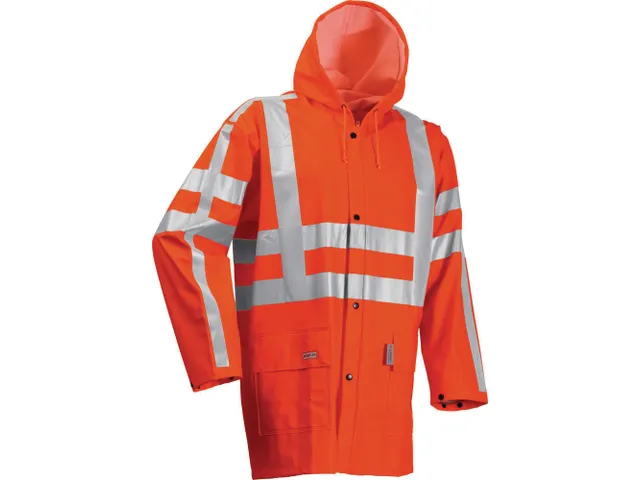 Lyngsøe FR-LR55-RWS regenjas, fluo oranje, maat 2XL, per stuk