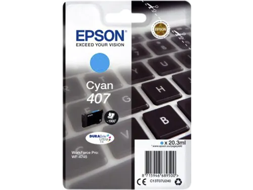 Inktcartridge Epson 407 T07U240 blauw C13T07U240