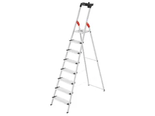 veiligheidsladder,eenzijdig,8 XXL treden,Stand H 1,72m,balk L 2,56m - 3