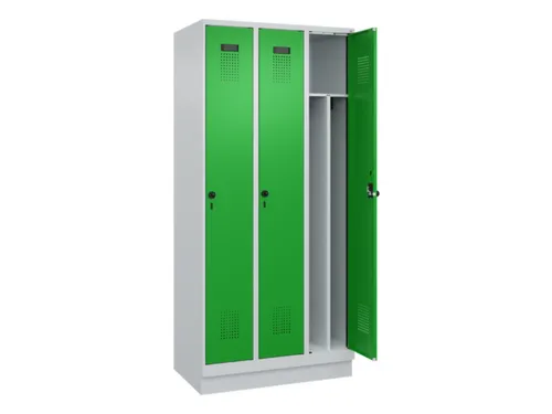 locker voor scheiding van kleding,HxBxD 1950x900x500mm,3vak