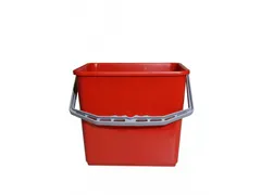 Emmer kunststof rood rechthoek 6 liter