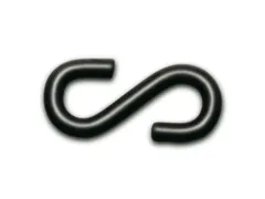 S-Haken V. Afzetketting Zwart