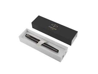 Vulpen Parker IM Monochrome Gun Metal Medium Blauwe inkt - 6