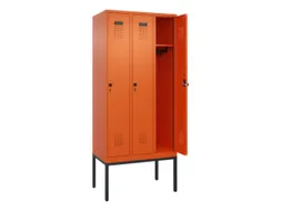 locker,HxBxD 2120x900x500mm,3vak,vak B 300mm,draaigrendel