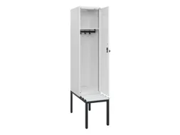 locker met bank,HxBxD 1950x400x815mm,1vak,vak B 400mm,draaigrendel