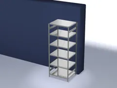 systeemstelling,grondveld,HxBxD 2500x1060x835mm,vakl. 330kg