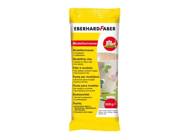 Efaplast classic Eberhard Faber boetseermateriaal 500gr. wit