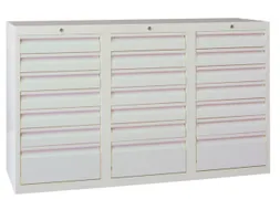 Ladenkast 900x1500x500mm 18+3 Laden Gewoon Uitschuifbaar Glijgeleiding