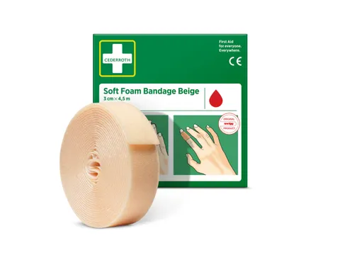 Bandage Cederroth Soft Foam beige 3cmx4.5m