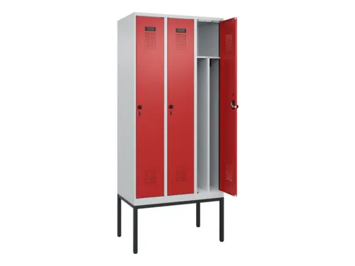 locker voor scheiding van kleding,HxBxD 2120x900x500mm,3vak