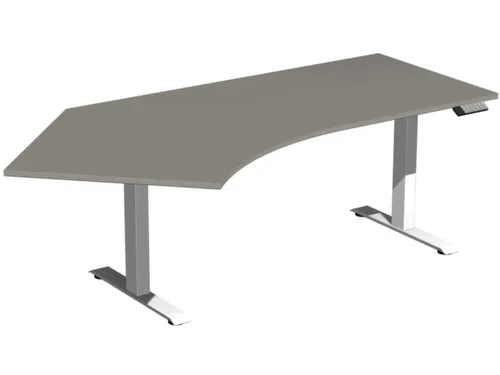 Elektrisch in hgte vst. hoekbureau,HxBxD 730-1230x2166x1130mm