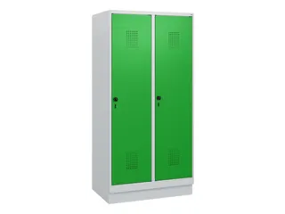schoollocker,HxBxD 1630x800x500mm,2vak,vak B 400mm,draaigrendel,sokkel - 2
