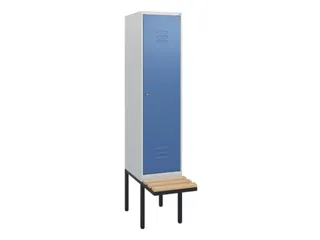 locker met bank,HxBxD 1950x400x815mm,1vak,vak B 400mm,cil.-slot - 1