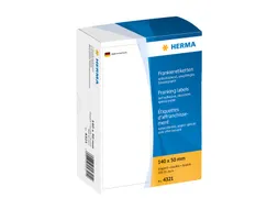 HERMA 4321 Frankeeretiketten dubbel 140x50mm 500 stuks