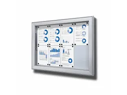 Vergrendelbaar Notitiebord Outdoor Extra Diep 8xA4