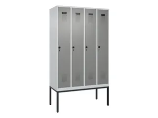 locker,HxBxD 2120x1200x500mm,4vak,vak B 300mm,draaigrendel - 2