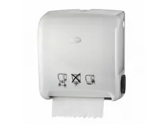 Pearl White Handdoekautomaat Autocut EuroMatic wit