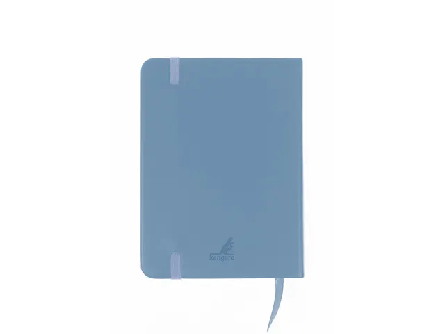 Schetsboek Kangaro A6 sky blue PU HC 80 vel 140gr roomwit met elastiek