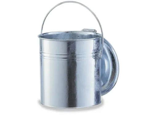 Vuilnisemmer Staalplaat 30 Liter 365x320mm Beugel Verzinkt