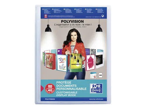 Showalbum Oxford Polyvision A4 40 tassen PP transparant
