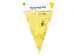 Slinger Folie vlaggen Party Flag Foil Goud-Wit 30cmx10m