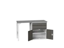 werkbank,HxBxD 930x1500x600mm,linoleumblad,2voeten/1container