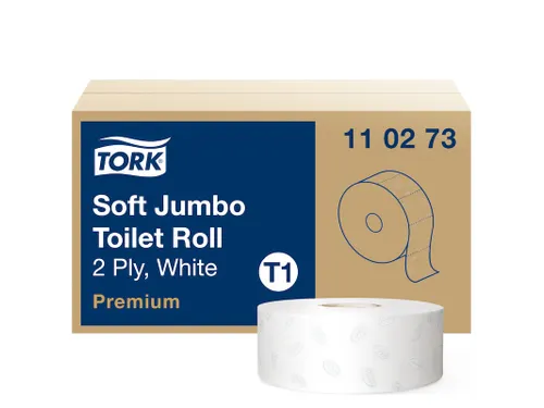 Toiletpapier Tork T1 Jumbo 2-laags Wit Premium 110273
