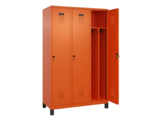 locker voor scheiding van kleding,HxBxD 1950x1200x500mm,3vak - 1