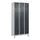 Z-garderobekast,HxBxD 1950x900x500mm,vak B 150/300mm,draaigrendel