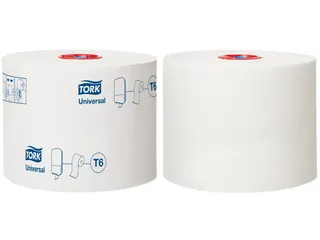 Tork Universal Compact Toiletrol 1-Laags 135 Meter T6 Recycled Wit - 2