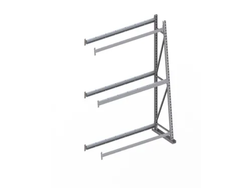 magazijnrek voor profielen,aanbouwveld,eenzijdig,HxBxD 2200x1400x500mm