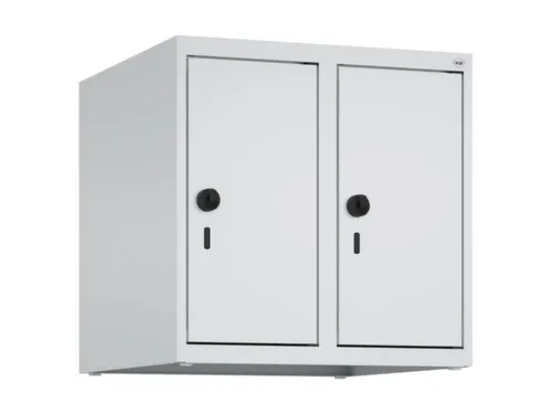 opzetkast,v. locker,2vak.,vak B 250mm,HxBxD 500x500x500mm,vleugeldeur