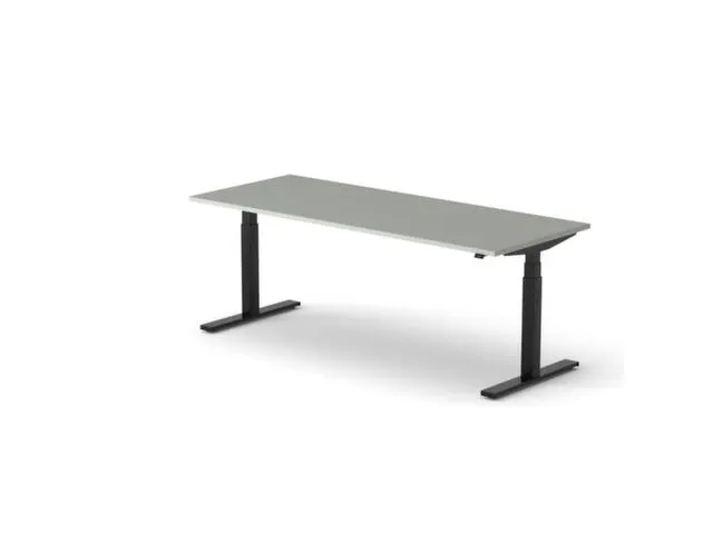 Elektrisch ihv bureau HxBxD 640-1300x2000x800mm blad grijs