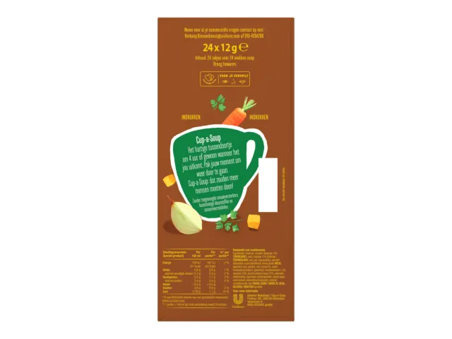Knorr Cup-a-Soup rundvlees 24 zakjes 140 ml