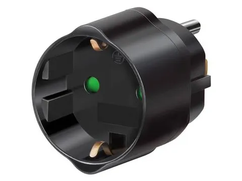 Reisstekker Brennenstuhl adapter USA met aarding zwart