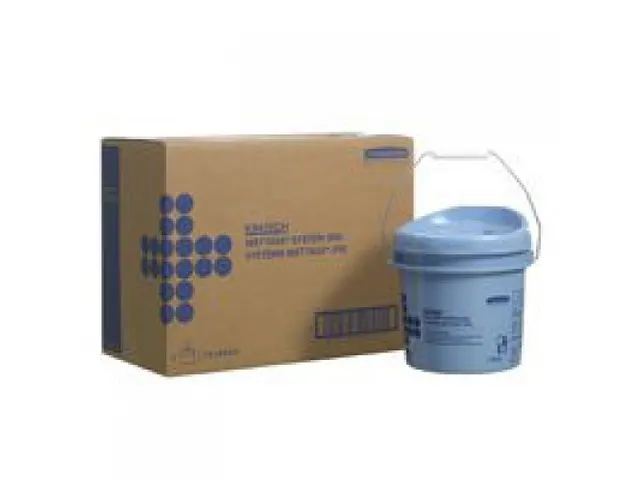 Distributeur lingettes imprégnées Wettask 4 seaux bleus