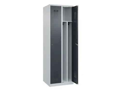 locker voor scheiding van kleding,HxBxD 1850x600x500mm,2vak