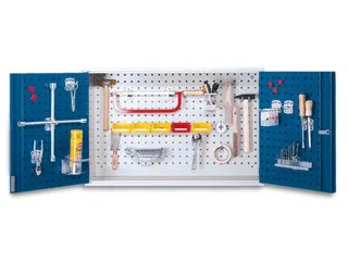 Hangkast 620x920x335mm Deuren/wanden Geperforeerd Ral7035 - 1