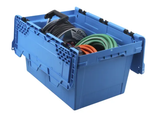 Euronorm-herbruikbare bakken,HxLxB 349x600x400mm,PP,blauw