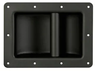 Heavy-Duty Handvat Voor Luidspreker, Zwart Metaal, 220x160mm - 1