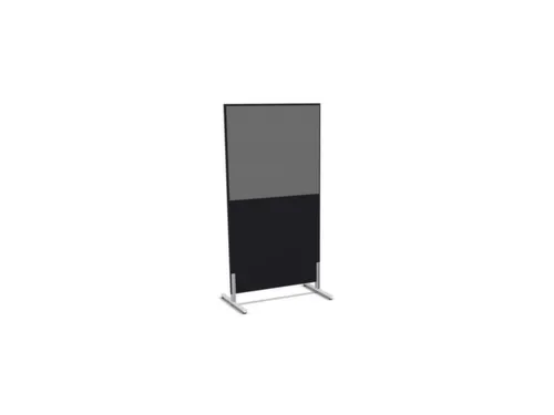 scheidingswand,HxB 1545x800mm,CC-zwart,BN8078-grijs