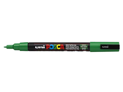 Verfstift Posca PC3M Fijne punt 0,9-1,3mm Groen