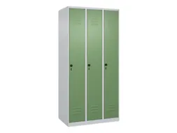 locker,HxBxD 1850x900x500mm,3vak,vak B 300mm,draaigrendel