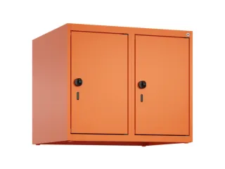 opzetkast,v. locker,2vak.,vak B 300mm,HxBxD 500x600x500mm,draaigrendel - 2