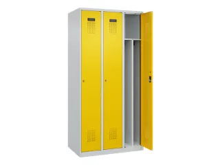 locker voor scheiding van kleding,HxBxD 1850x900x500mm,3vak - 1